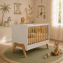 Ver imagem 4 de Berço Peroba Guti Branco c/ Amêndoa Multifuncional Infantil