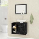 Ver imagem 2 de Conj Gabinete Baden Bechara 2075767 Banheiro Preto Fosco/nero