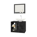Ver imagem 1 de Conj Gabinete Baden Bechara 2075767 Banheiro Preto Fosco/nero