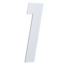 Ver imagem 1 de Número 130mm Garbo Font - Branco - Metalmidia 1