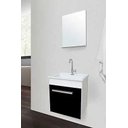 Ver imagem 2 de Armario Banheiro 44cm Kit Hit Branco/preto