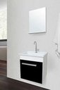 Ver imagem 2 de Armario Banheiro 44cm Kit Hit Branco/preto