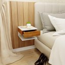 Ver imagem 5 de Mesa de Cabeceira Suspensa 1 Gaveta Superior