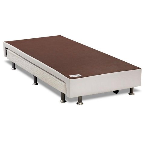 Cama Box Base c/Auxiliar Solteiro Universal Courano White (88x188) - Ortobom