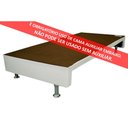 Ver imagem 2 de Cama Box Base c/Auxiliar Solteiro Universal Courano White (88x188) - Ortobom