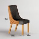 Ver imagem 5 de Conjunto Sala de Jantar Mesa Orgânica 200cm 6 Cadeiras Belle sem Tampo Vidro Cinamomo/Sintético Terr