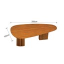 Ver imagem 4 de Conjunto Sala de Jantar Mesa Orgânica 200cm 6 Cadeiras Belle sem Tampo Vidro Cinamomo/Sintético Terr