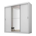 Ver imagem 1 de Guarda-Roupa Flórida Plus com 3 Portas de Correr 4 Gavetas e Espelho Fama