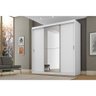 Guarda-Roupa Flórida Plus com 3 Portas de Correr 4 Gavetas e Espelho Fama - 3