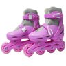 Patins Roller In Line 4 Rodas Em Linha Infantil Feminino + Acessórios Rosa Importway - 37 - 5