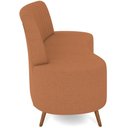 Ver imagem 2 de Sofá Chaise Living 2 Lugares 135cm para Sala Cayman K01 Bouclê Mostarda