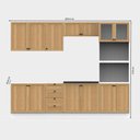 Ver imagem 5 de Armário de Cozinha Completo Ditália Berlim 6 Peças Cv/br B4