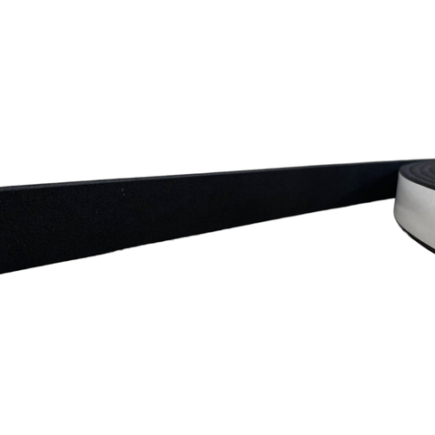 Moldura Painel Ripado Eva Autocolante Liso 2,5cmx5mm 20 Mts - Preto
