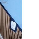 Ver imagem 5 de Moldura Painel Ripado Eva Autocolante Liso 2,5cmx5mm 20 Mts - Preto