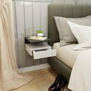 Ver imagem 5 de Mesa de Cabeceira Suspensa 1 Gaveta Inferior