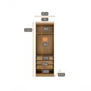 Ver imagem 5 de Modulado Casal Completo 6 Portas 8 Gavetas - Linea-cumaru - Móveis Novo Horizonte