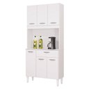 Ver imagem 2 de Cozinha Ambiente Kit Cassia 6 Portas Branco - Poquema