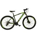 Ver imagem 1 de Bicicleta Aro 29 24v K7 Freio Hidráulico Preto/verde Tam 19