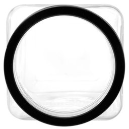 Kit Potes de Vidro 1,2l e 2,2l Gran Gastro Lyor Tampa Metal Preta Mantimentos - 9