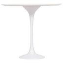 Ver imagem 2 de Mesa Lateral Tulipa Saarinen Redonda 51 Cm - Laqueado Base Branca