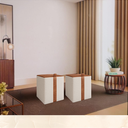 Ver imagem 5 de 2 Puff Quad. Éros Cr. Ln. Bege Car.