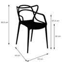 Ver imagem 3 de Kit com 2 Cadeiras para Sala de Jantar Solna Preto