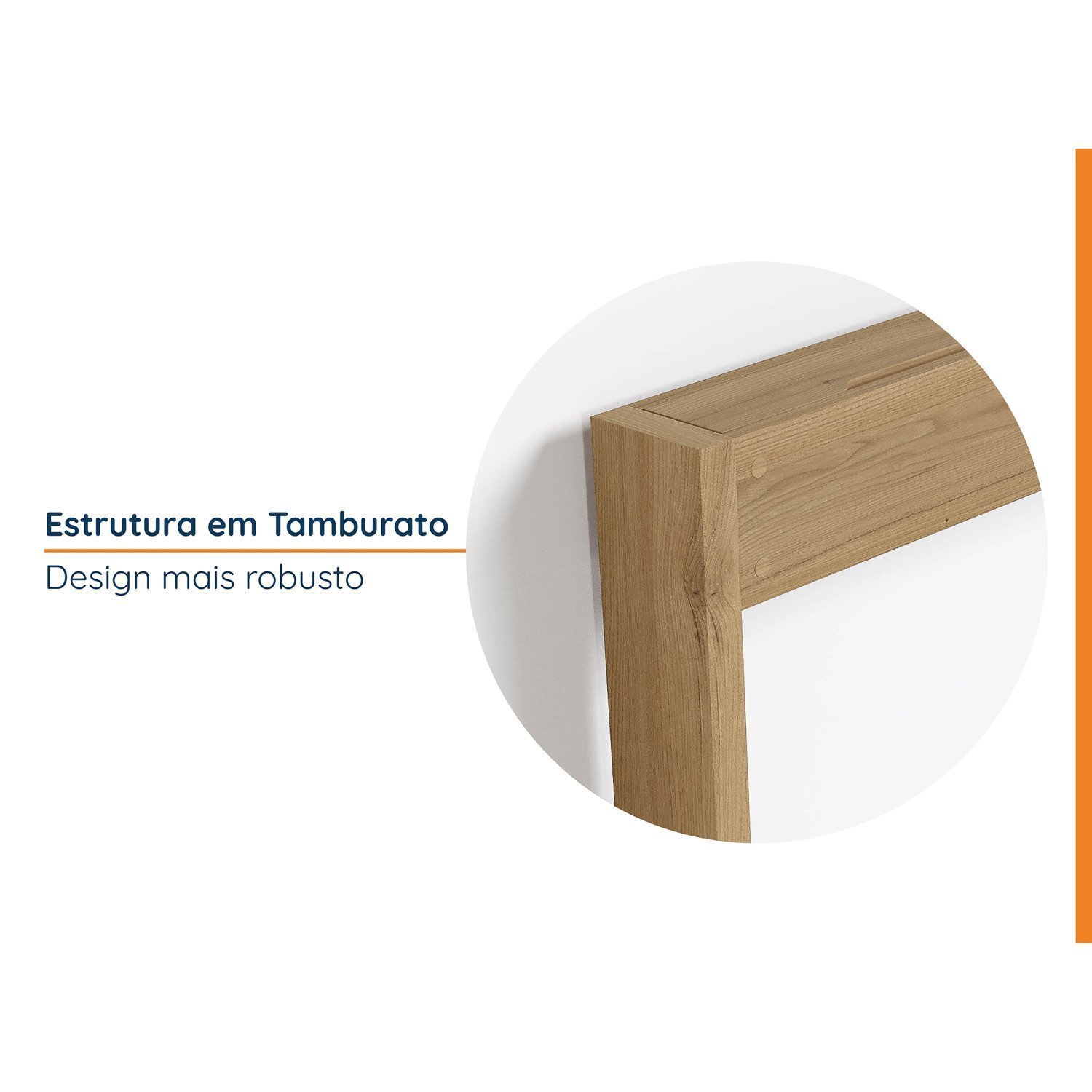 Calha para Organização de Fios para Mesa de Escritório Ficus 150cm CabeCasa MadeiraMadeira - 3