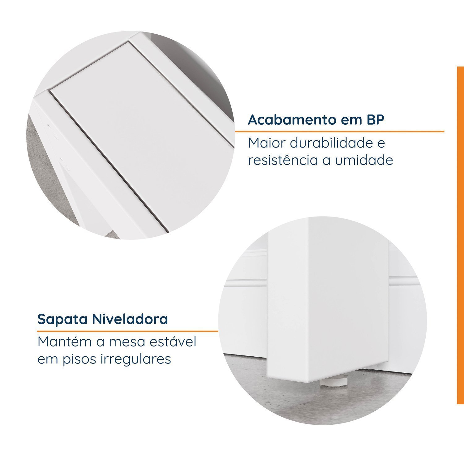 Calha para Organização de Fios para Mesa de Escritório Ficus 150cm CabeCasa MadeiraMadeira - 4