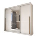 Ver imagem 3 de Guarda-roupa Casal Arcadia 3 Portas 6 Gavetas com Espelho Branco - Panorama Móveis