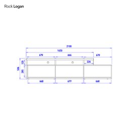 Rack para TV até 70 Polegadas 3 Portas Logan Yescasa - 10