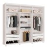 Guarda Roupa 6 Portas 4 Gavetas Casal 100% Mdf Branco Blor Shop Jm - 3