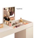 Ver imagem 6 de Escrivaninha Mesa Escritório Penteadeira 121cm com Espelho 1 Porta Love