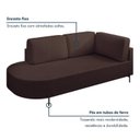 Ver mais imagens de Sofá Living Orgânico 2 Lugares Veludo Marrom Norten 175cm