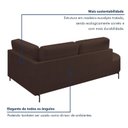 Ver imagem 6 de Sofá Living Orgânico 2 Lugares Veludo Marrom Norten 165cm