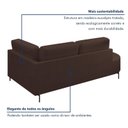 Ver imagem 6 de Sofá Living Orgânico 2 Lugares Veludo Marrom Norten 165cm