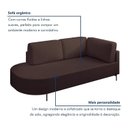 Ver imagem 4 de Sofá Living Orgânico 2 Lugares Veludo Marrom Norten 165cm
