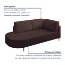 Ver imagem 4 de Sofá Living Orgânico 2 Lugares Veludo Marrom Norten 165cm