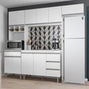 Ver imagem 4 de Cozinha Modulada 5 Peças 241 Cm Andreia Branco Reajl Branco