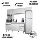 Ver imagem 3 de Cozinha Modulada 5 Peças 241 Cm Andreia Branco Reajl Branco