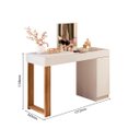 Ver imagem 2 de Escrivaninha Mesa Escritório Penteadeira 121cm com Espelho 1 Porta Love