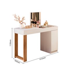 Escrivaninha Penteadeira 121cm com Espelho 1 Porta Love - 2