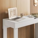 Ver imagem 4 de Escrivaninha Mesa Escritório Penteadeira com Espelho Play 111,7cm Branco