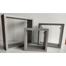Kit 3 Nichos Decorativo Mdf Quadrado Quarto Sala Decoração Escritório Casa - Gianduia Trama - 1