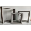 Ver imagem 1 de Kit 3 Nichos Decorativo Mdf Quadrado Quarto Sala Decoração Escritório Casa - Gianduia Trama