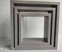 Ver imagem 2 de Kit 3 Nichos Decorativo Mdf Quadrado Quarto Sala Decoração Escritório Casa - Gianduia Trama
