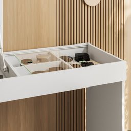 Escrivaninha Penteadeira 111cm com Espelho Play - 4