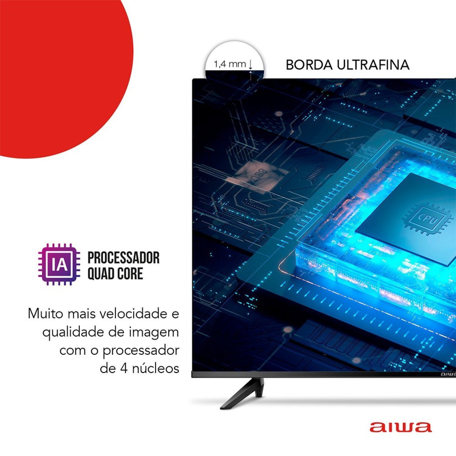 Smart Tv Aiwa 50”, Android, 4k, Borda Ultrafina, Hdr10, Dolby Áudio - 8