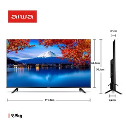 Smart Tv Aiwa 50”, Android, 4k, Borda Ultrafina, Hdr10, Dolby Áudio - 2