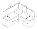 Ver imagem 3 de Conjunto de Canto Alemão Viero 2 Cadeiras Bege Mesa Quadrada MDP:Liso