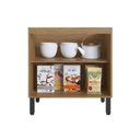 Ver imagem 2 de Balcão para Cozinha 80cm 2 Portas Marrom/Montana/Fumê